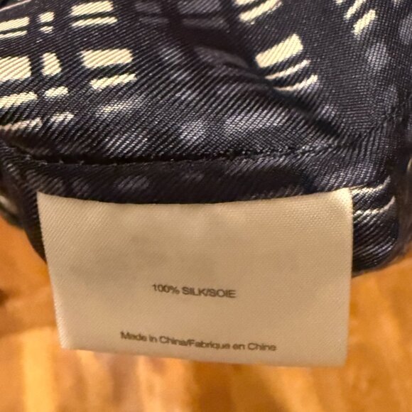 Tory Burch Saffield Blouse, Navy Blue SZ 14 - Picture 7 of 7